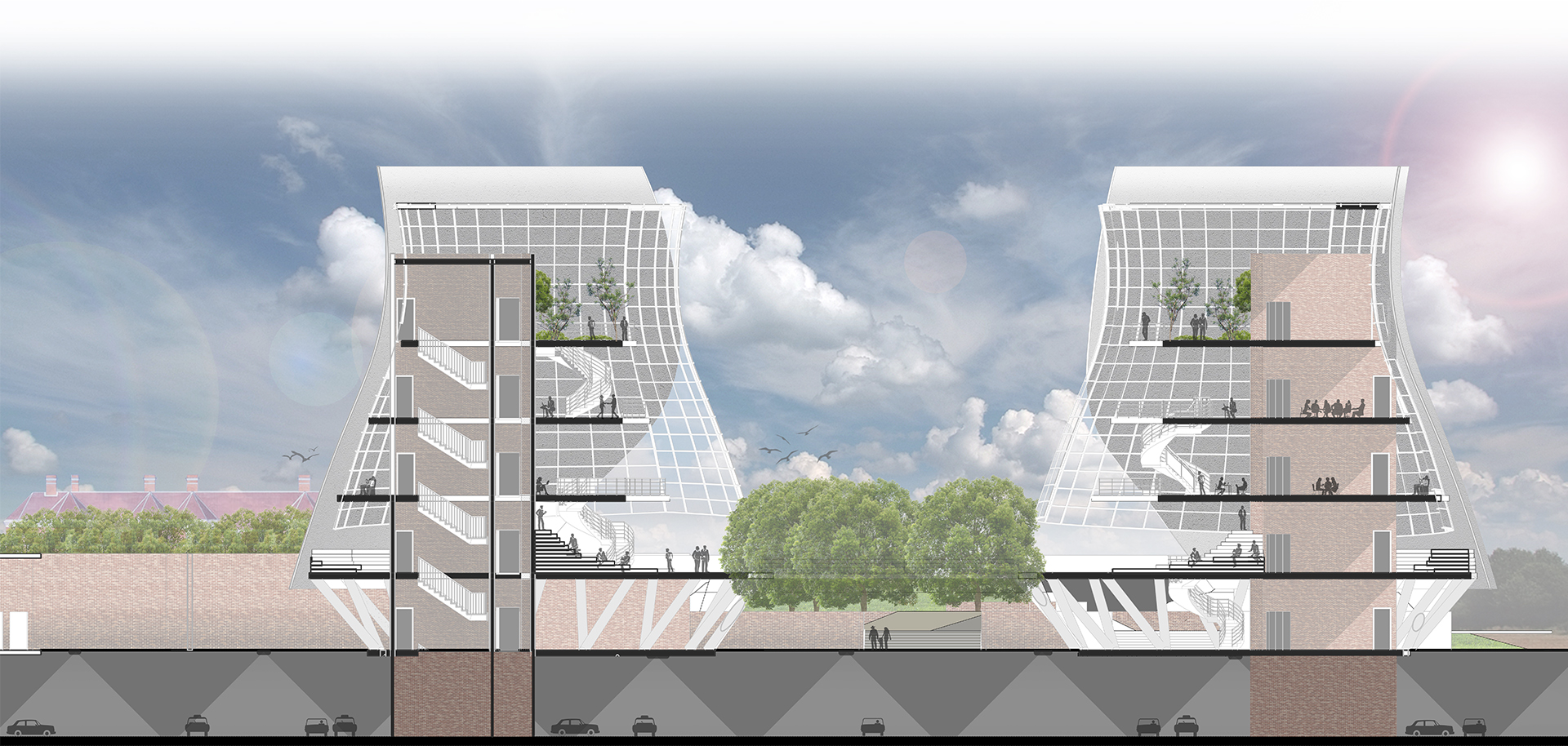 Architectural Section & Elevation Renders