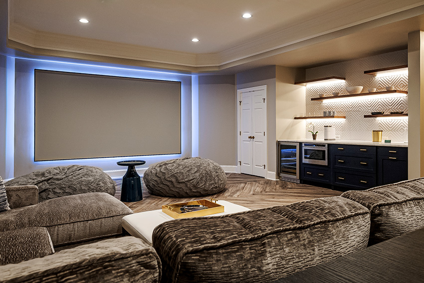 Potomac Basement Joanne Rodríguez Interior Design