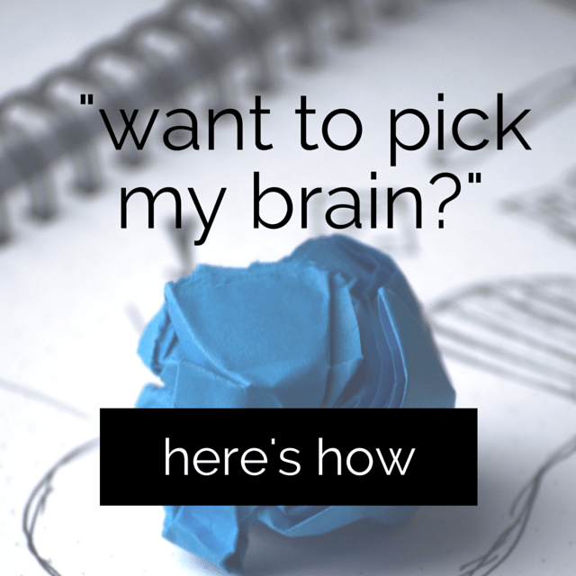 Pick My Brain oneonone marketing and career coaching