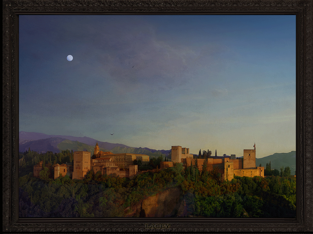 Waterfall Animation, Landscape Oil Painting, Sugar Creek Fine Art