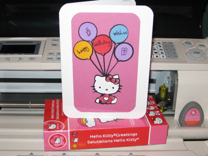 A Cricut Project Using the Hello Kitty Greetings Cricut Cartridge