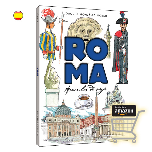 Roma acuarelas de viaje