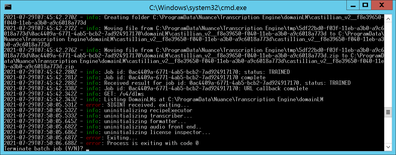 Como configurar Nuance Transcription Engine (NTE) para OpenText Explore