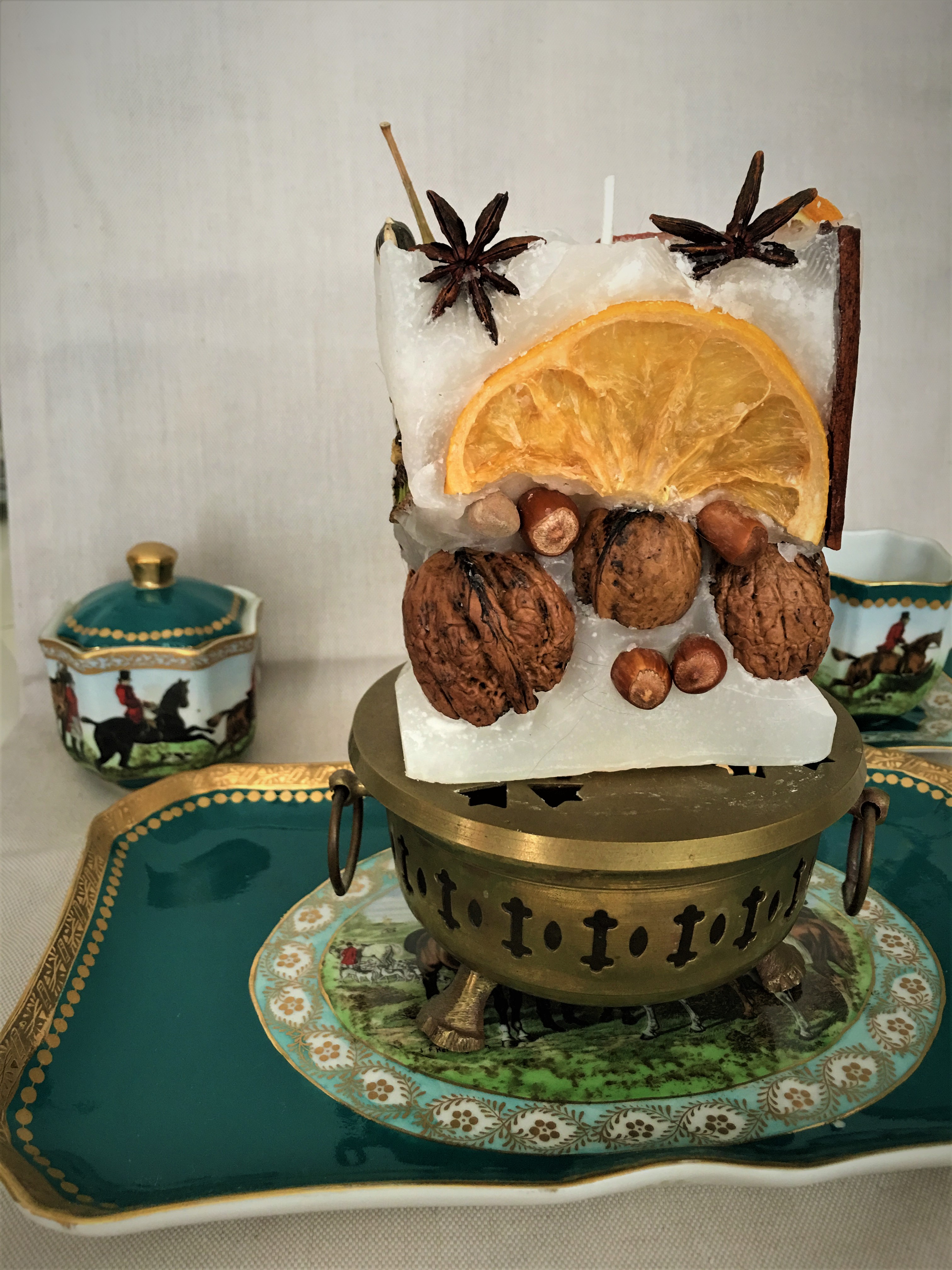 Unique handmade scented sculpture wax candles JO Art by Jadranka Orihovac