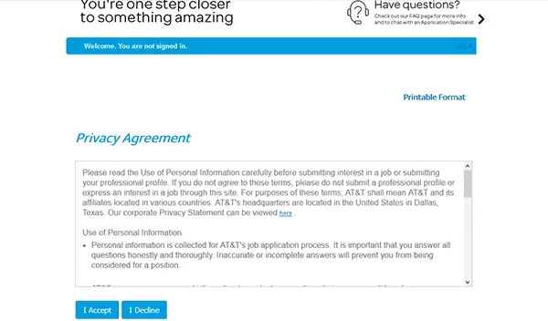 AT&T Careers Job search