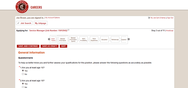 Chipotle Job Application Careers
