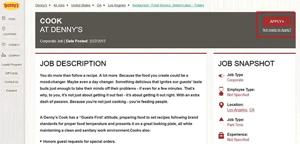 Denny's Employment Application Pdf MEPLOYM