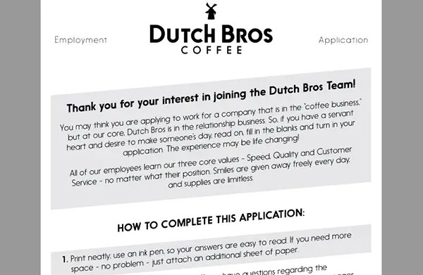 Dutch Bros. Coffee Job Application & Careers