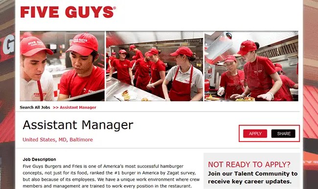Five Guys Application Pdf - IHSANPEDIA