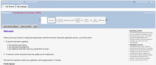 Apply For Job At Rent A Center Job Retro