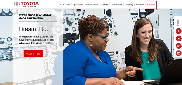 Toyota Job Application Apply Online