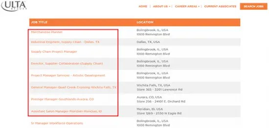 Ulta Job Application Careers