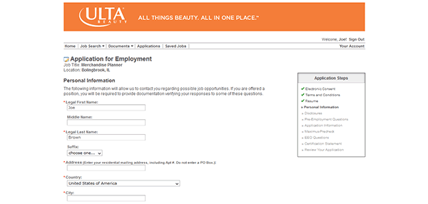 Ulta Job Application Careers