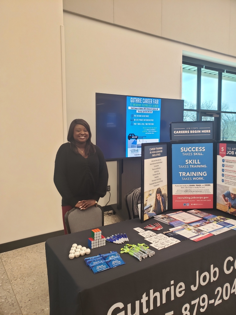 Guthrie Job Corps participated in the Guthrie Career Fair at Meridian