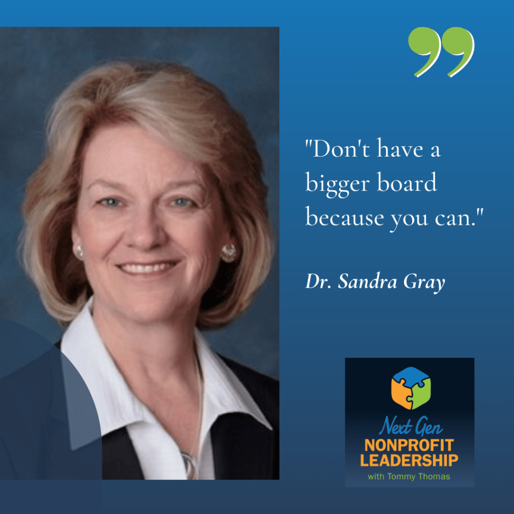 Dr. Sandra Gray What is the Ideal Size of a Nonprofit Board
