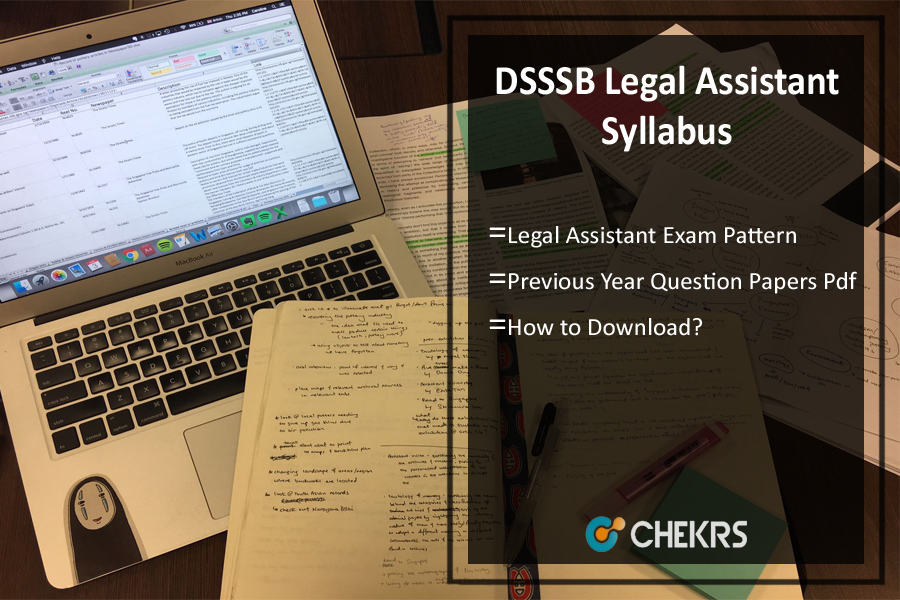 DSSSB Legal Assistant Syllabus 2025 Previous Question Papers Pdf