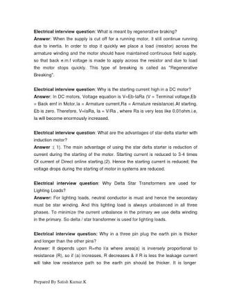 Electrical Engineering Interview Question and Answer PDF June 2, 2026