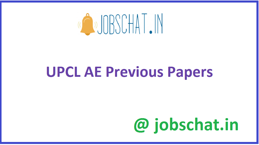 UPCL AE Previous Papers (Free) AO Question Papers
