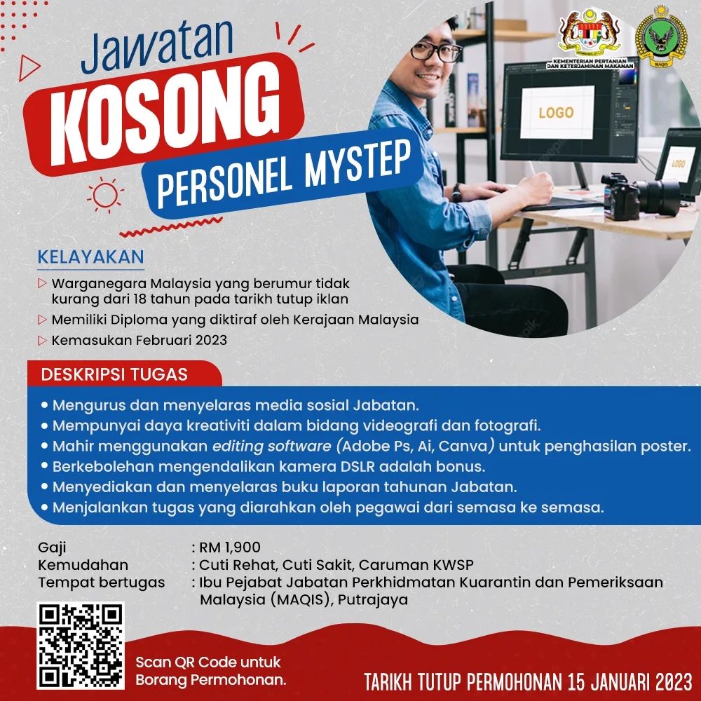 Iklan Jawatan Jabatan Perkhidmatan Kuarantin Dan Pemeriksaan Malaysia