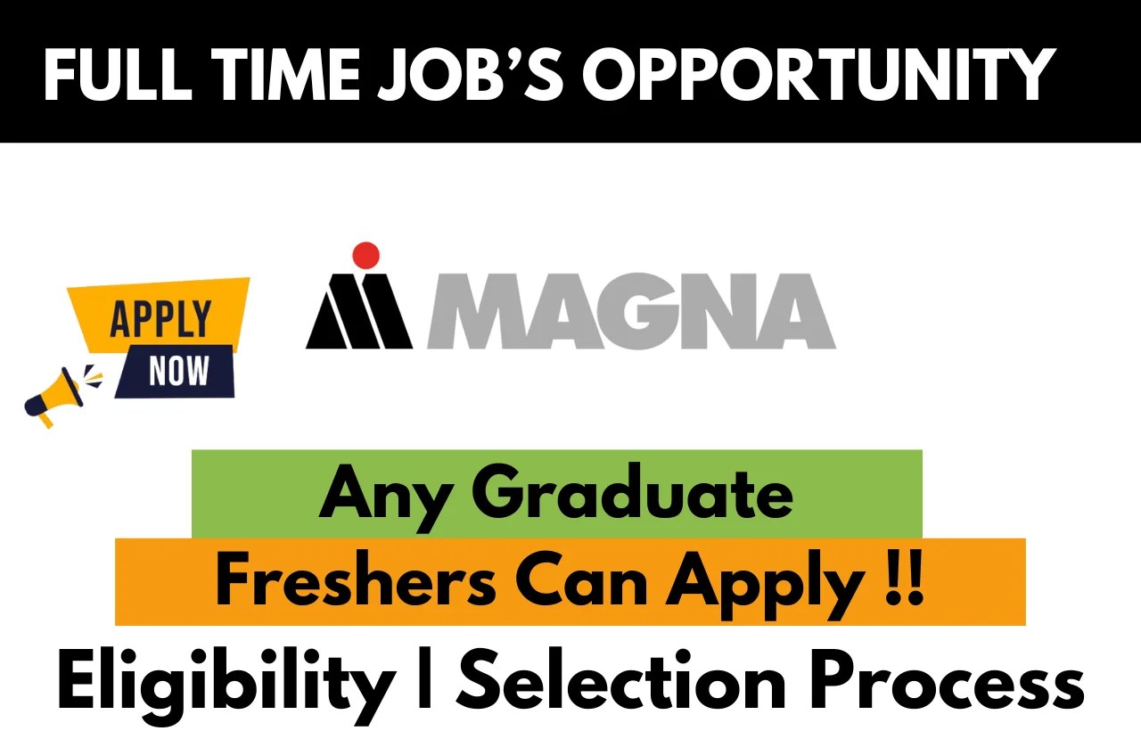 Magna Hiring For 2024 Data Engineer Apply Here !! Job's For U