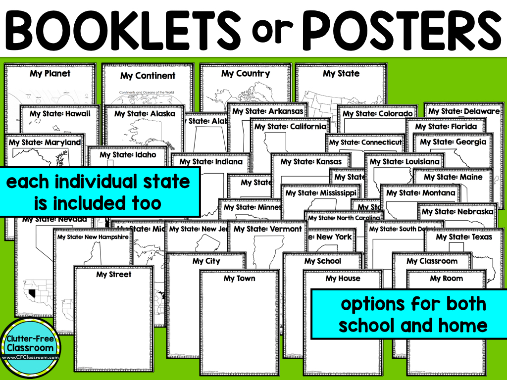 Me on the Map Activities and Printables for Elementary Teachers 2023