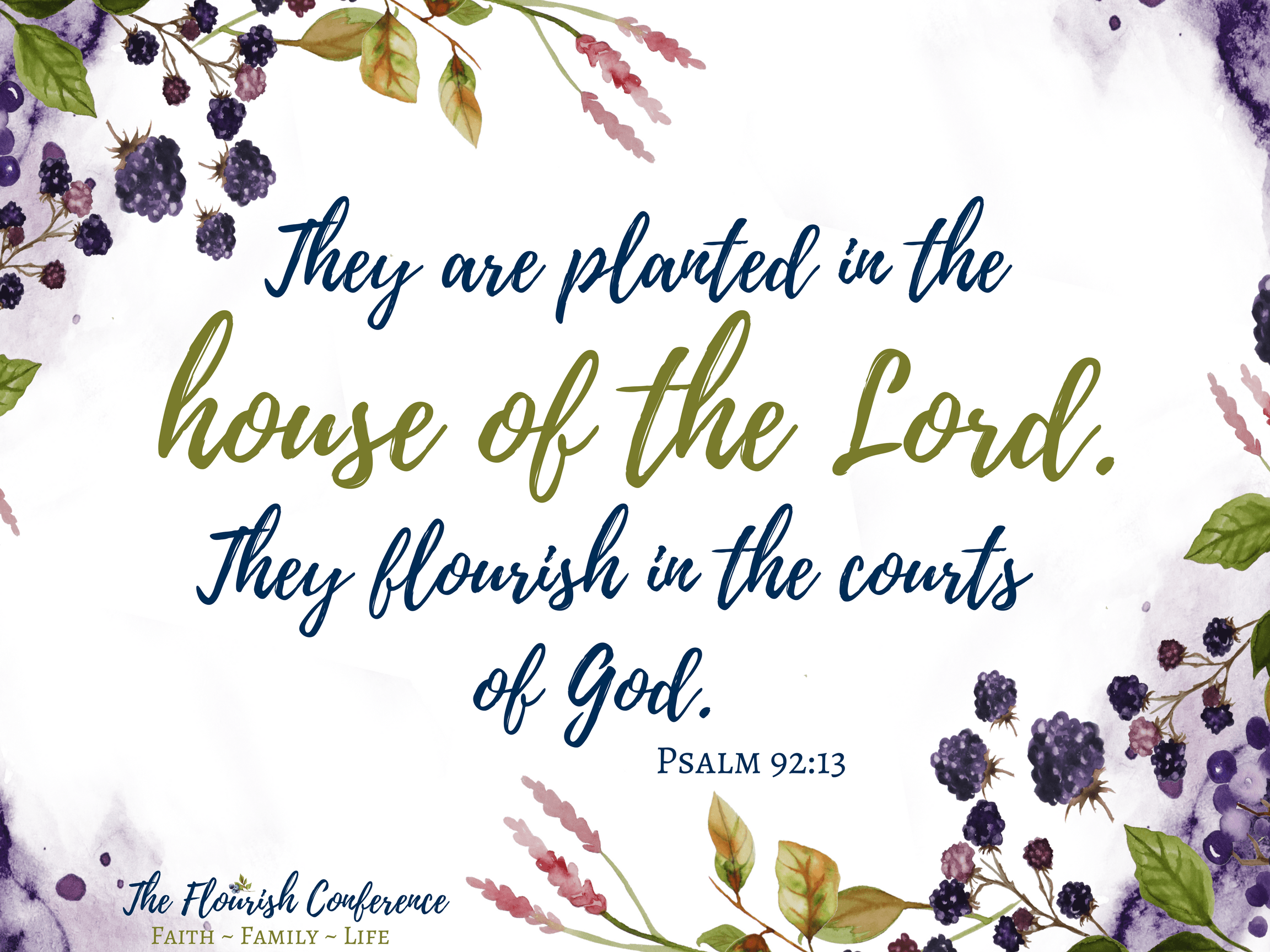 TheFlourishConferenceScriptureArtPrint JoDitt Designs