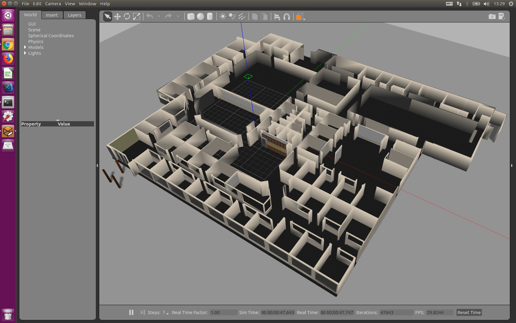 gazeboシミュレータの使い方