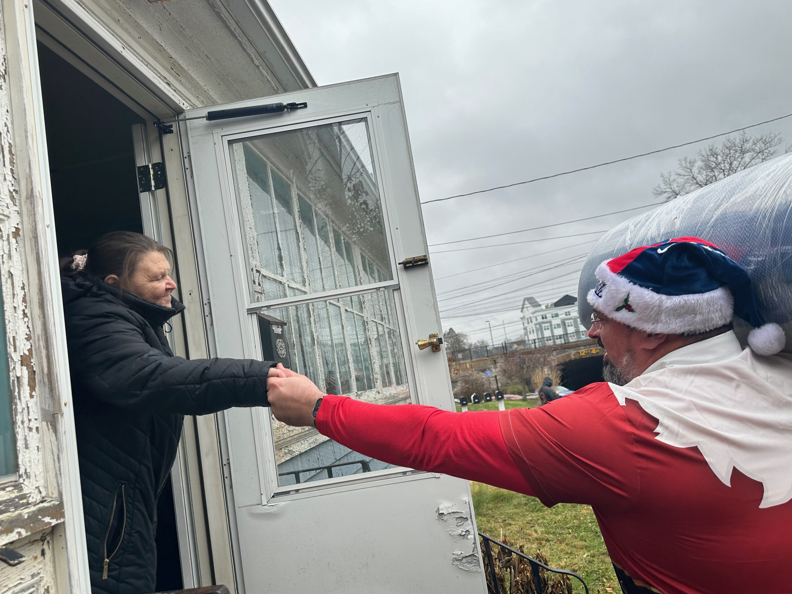 JAF Delivers Holiday Cheer, Mattresses and Workout Equipment to