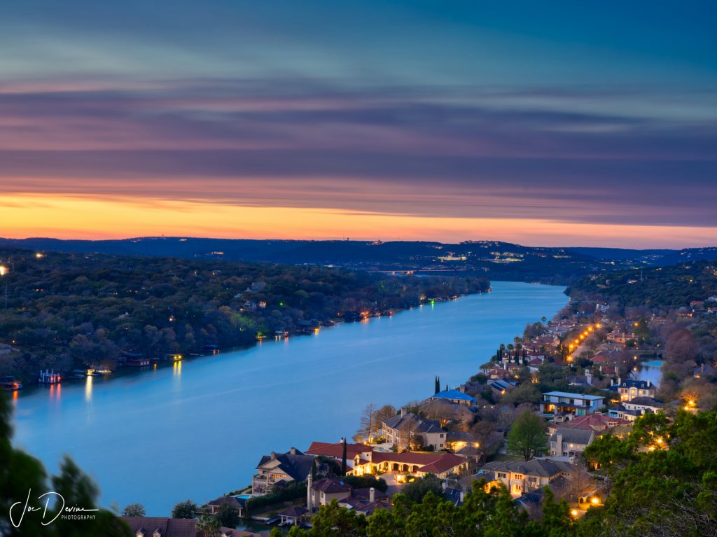 Mount Bonnell View at Sunset