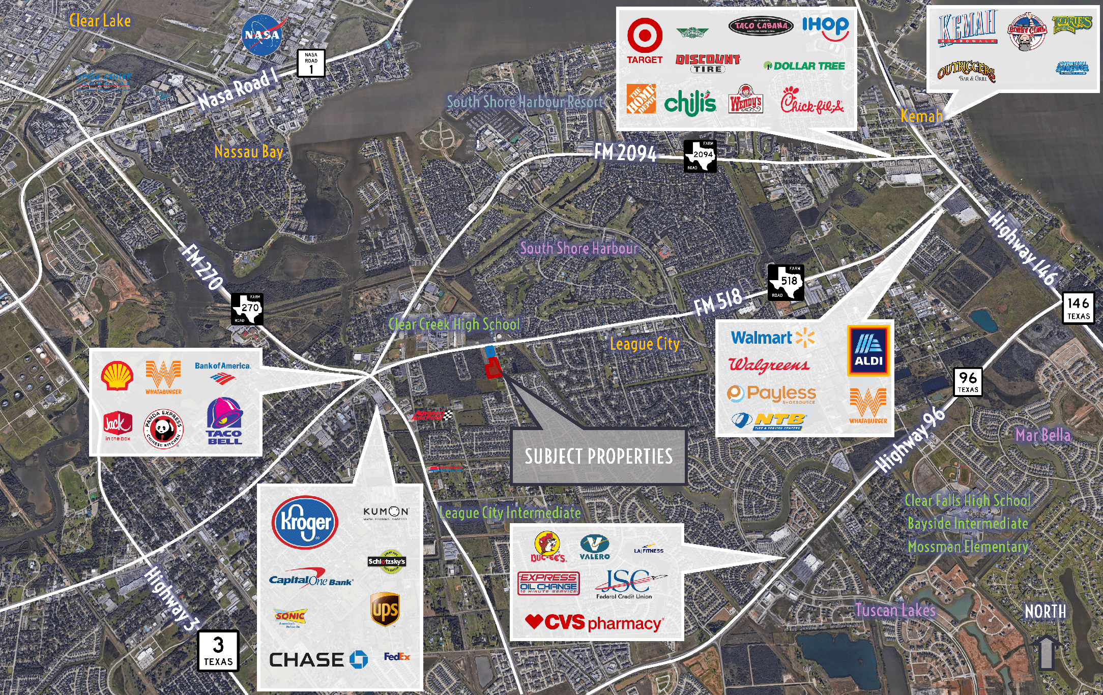 6.46 Acres on FM 518 at Louisiana in League City, Texas Joel G Hill