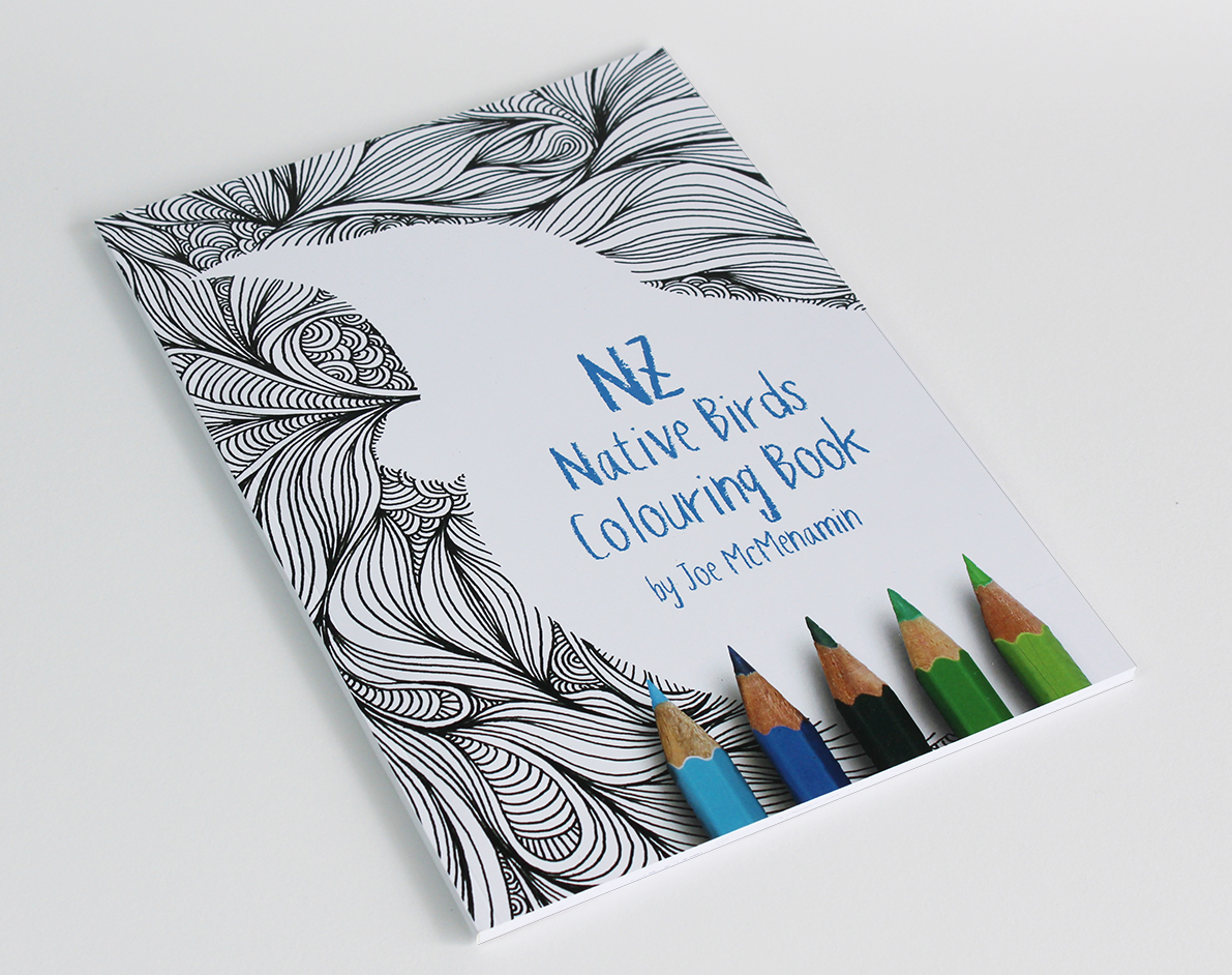NZ Native Birds colouring book