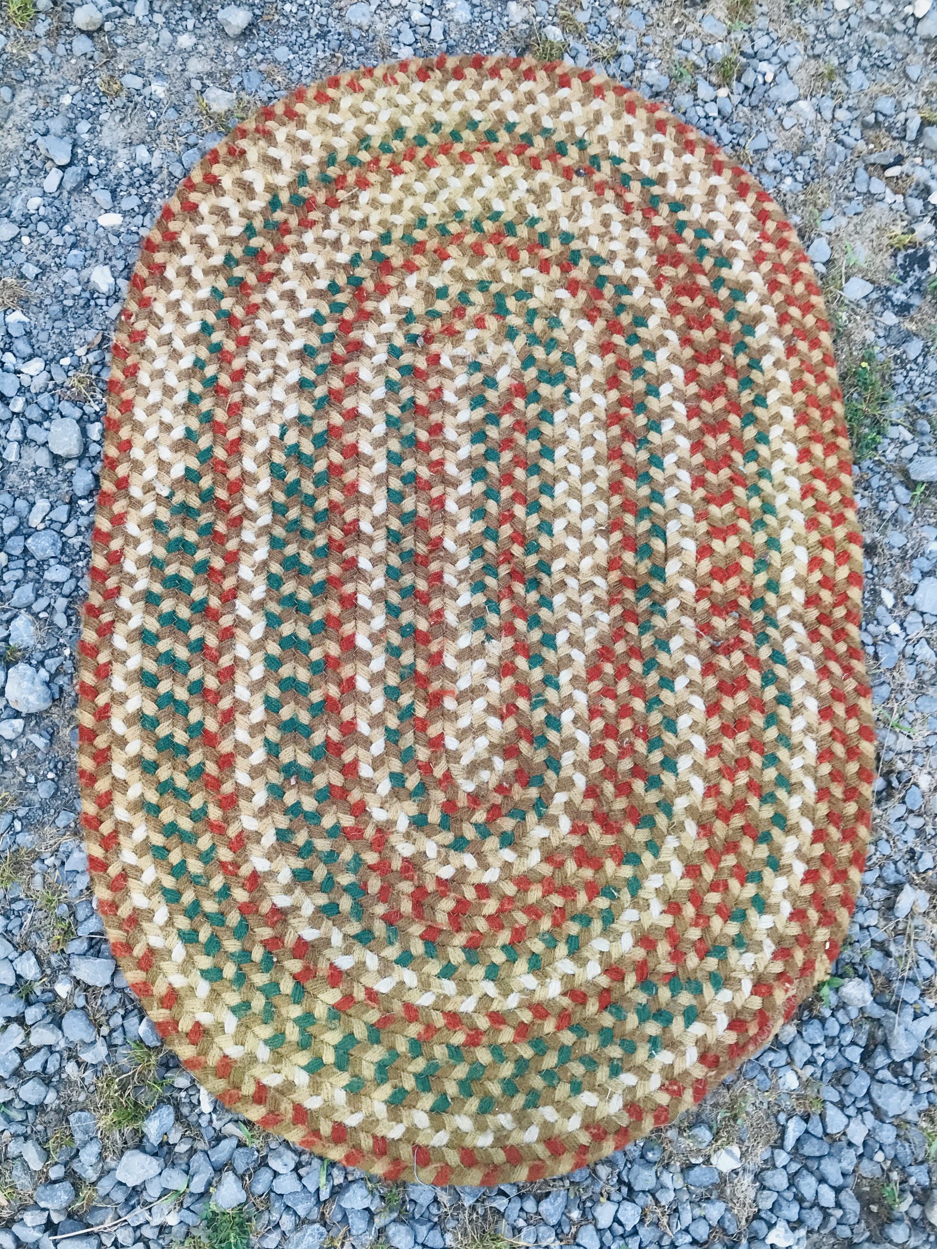 Vintage Braided Rug. RR4038 joenevo