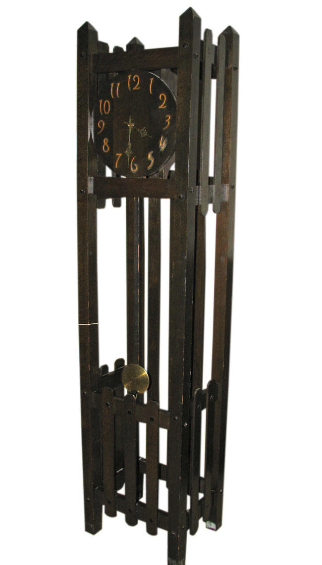 Arts & Crafts Grandfather Clock F6844 joenevo