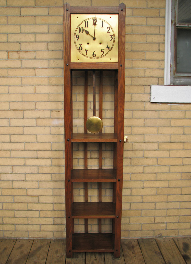Arts & Crafts Grandfather Clock F9982 joenevo