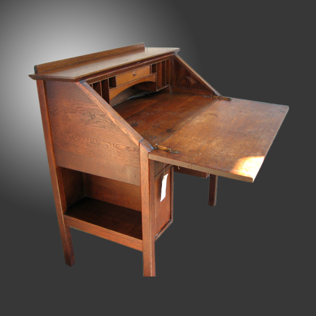 L Jg Stickley Drop Front Desk W2217 Joenevo