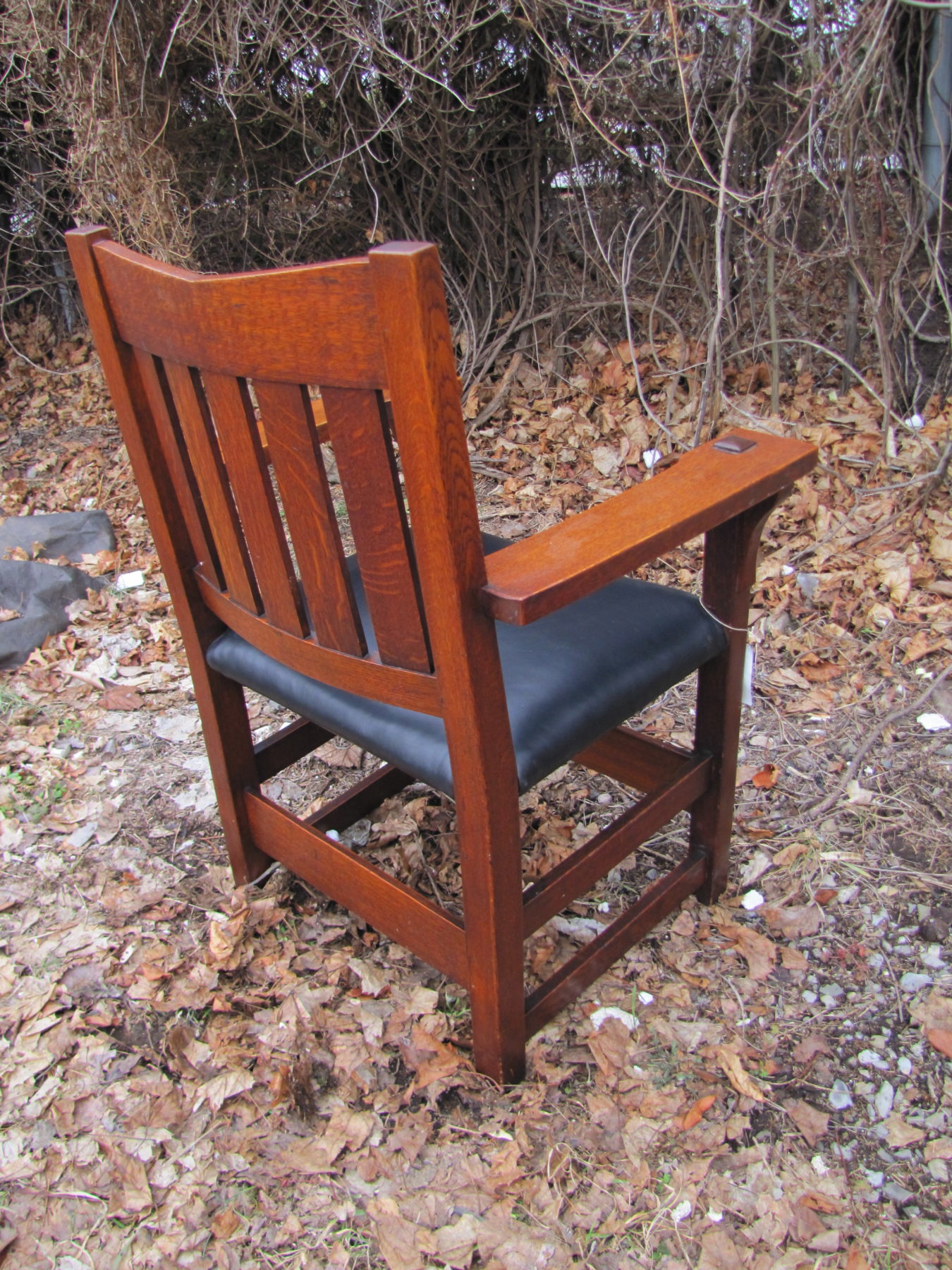 Gustav Stickley Vback Chair W3173 joenevo