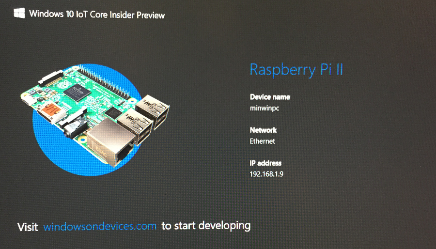 Installing Windows 10 IoT on Raspberry Pi 2 from Windows 8 Joe Raio