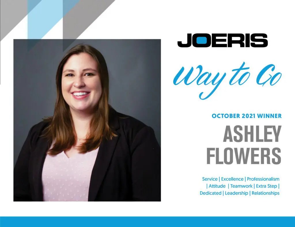 Ashley Flowers Joeris Way to Go Winner October 2021 Joeris