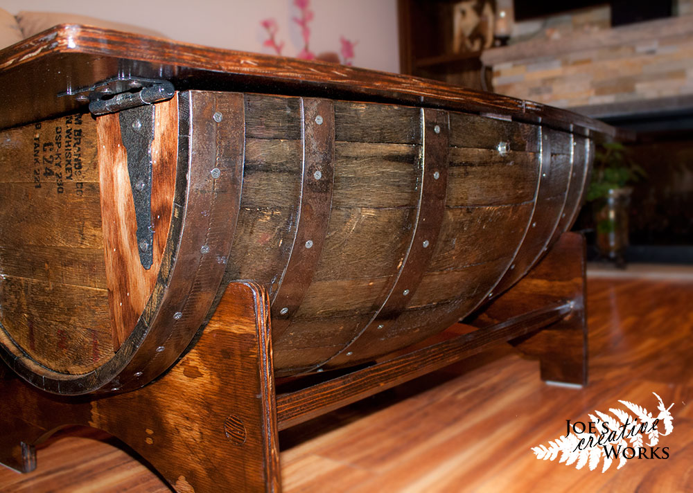 Wine Barrel Coffee Table Joe's Creative Works