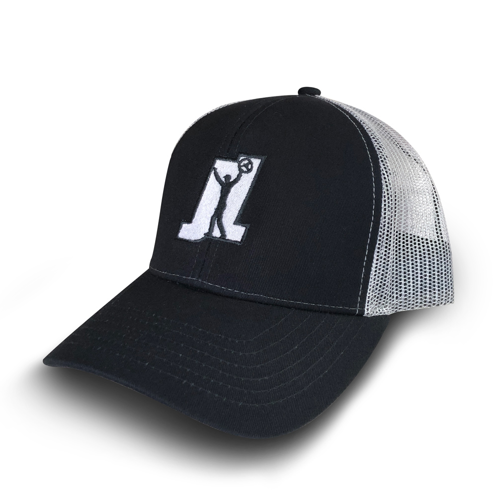 Joey Logano Team JL Navy with White Mesh Trucker Hat