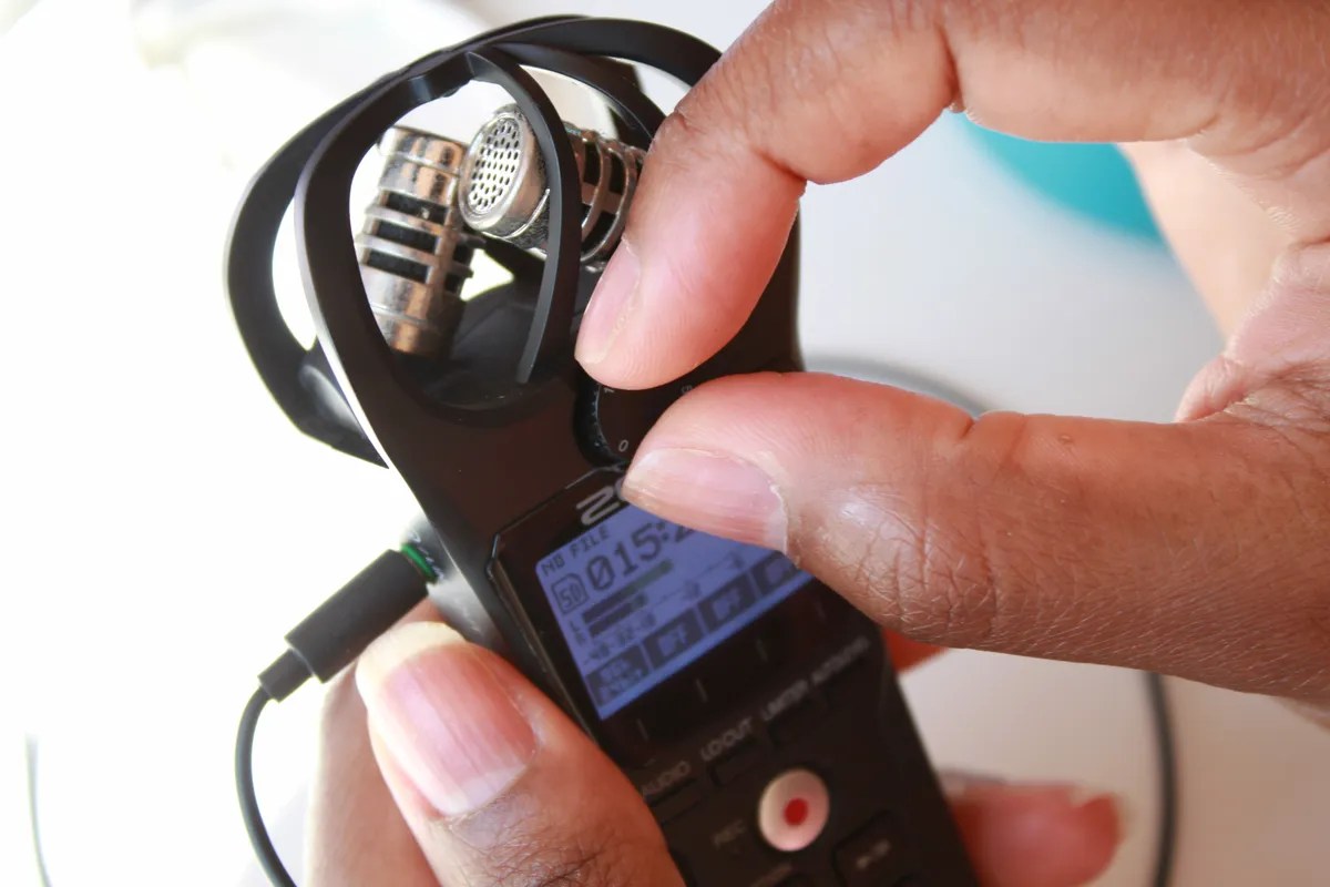 How to set the right microphone sensitivity on the Zoom H1n Jofranlu