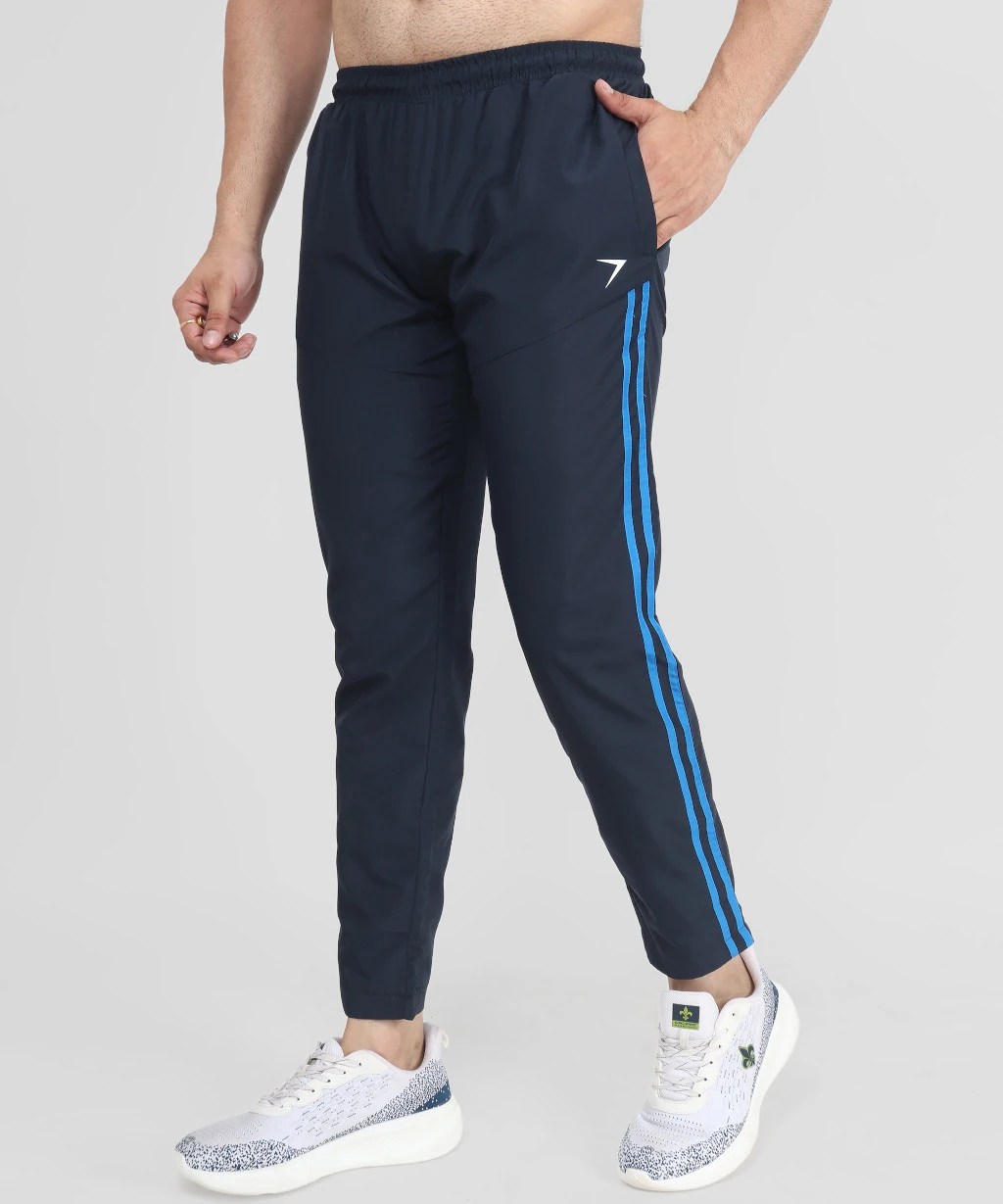 Blue Stripe Track Pants Jogger Sports
