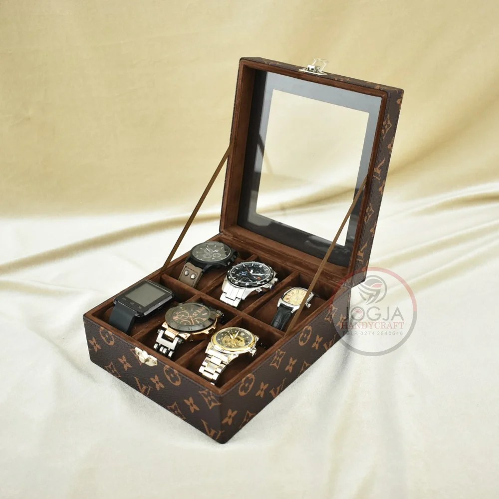 Universal Watch Box Organizer Kotak Tam Tangan Isi 6 Universal