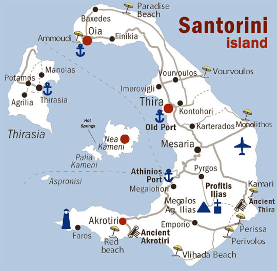 Santorini Karta På Svenska Om Stränderna På Santorini – Johanna Westberg