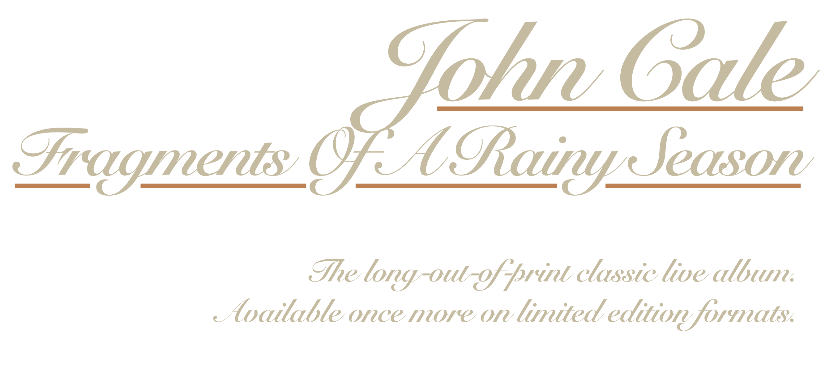 John Cale Fragments of A Rainy Season