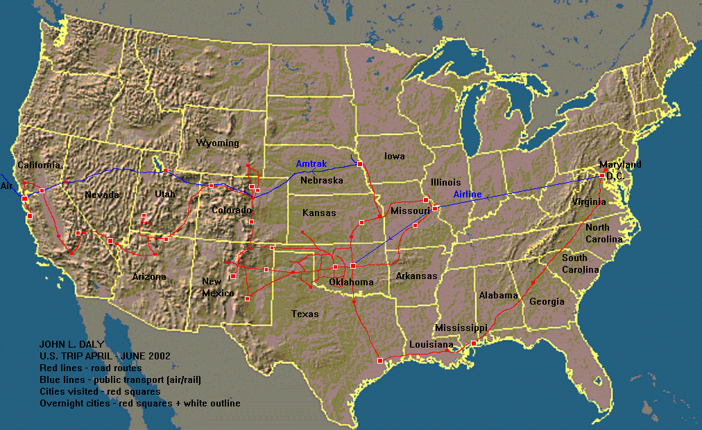Us Map With Rivers And Mountains