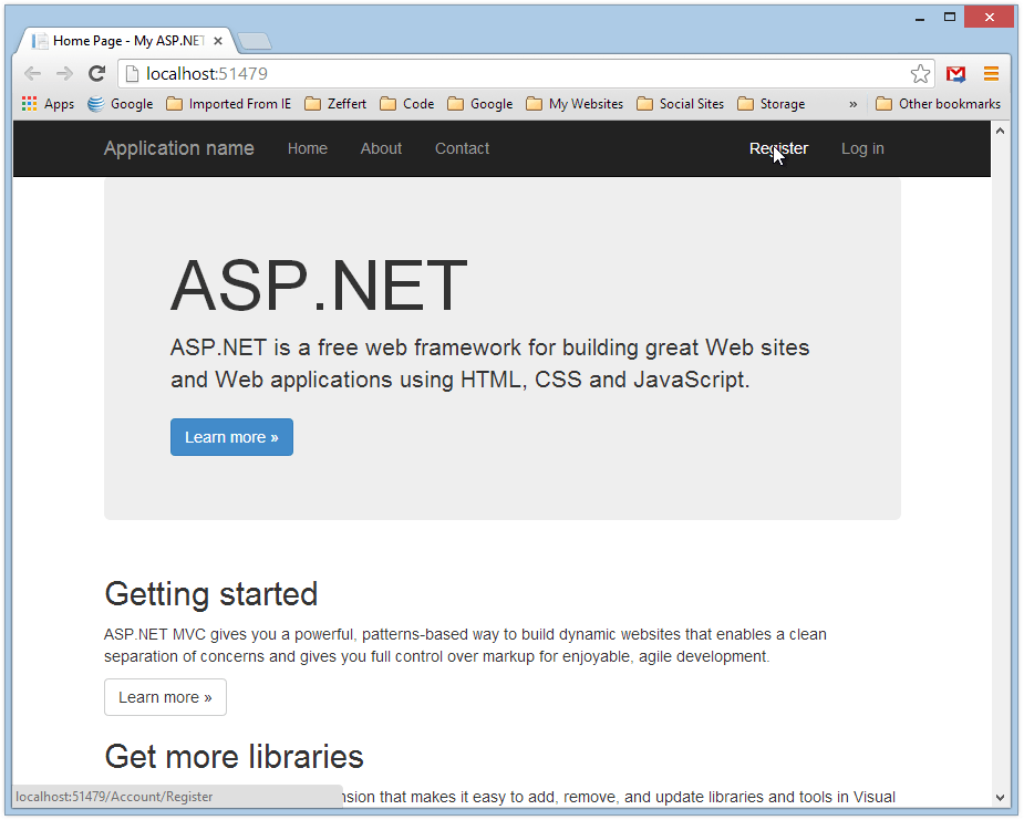 Configuring Db Connection and CodeFirst Migration for Identity