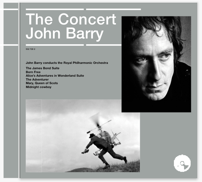 Music by John Barry Cover for The Concert John Barry online
