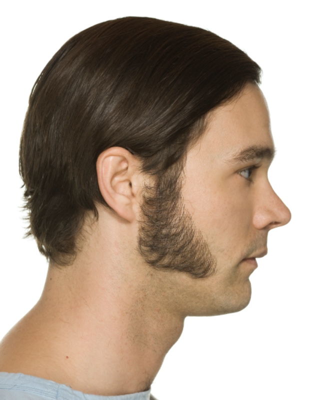 Original John Blake film quality costume human facial hair sideburn