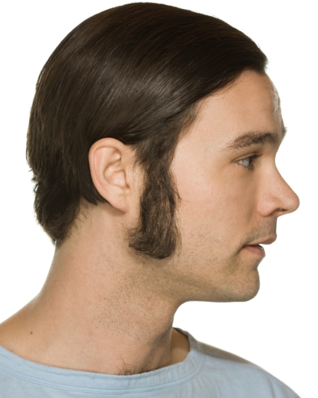 Original John Blake film quality costume human facial hair